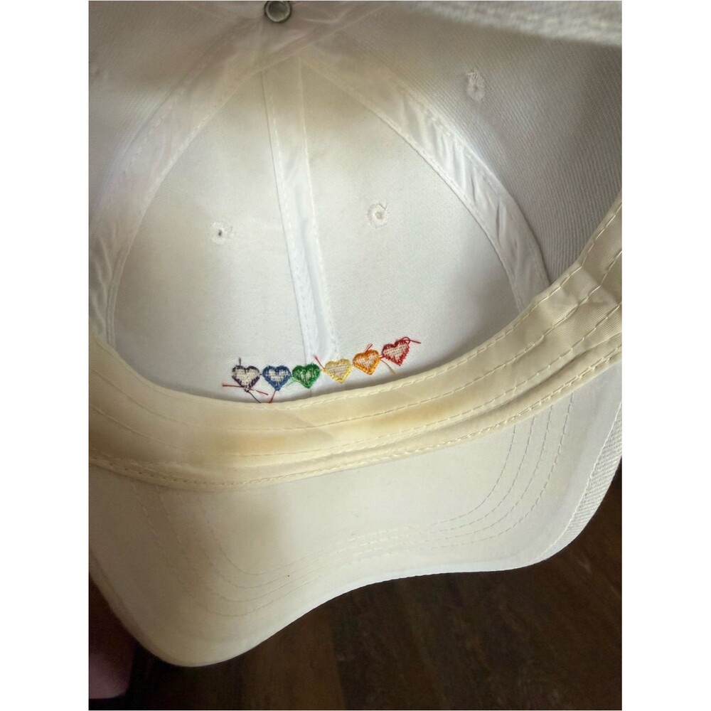 White PRIDE Baseball Cap - adult - Picture 7 of 7